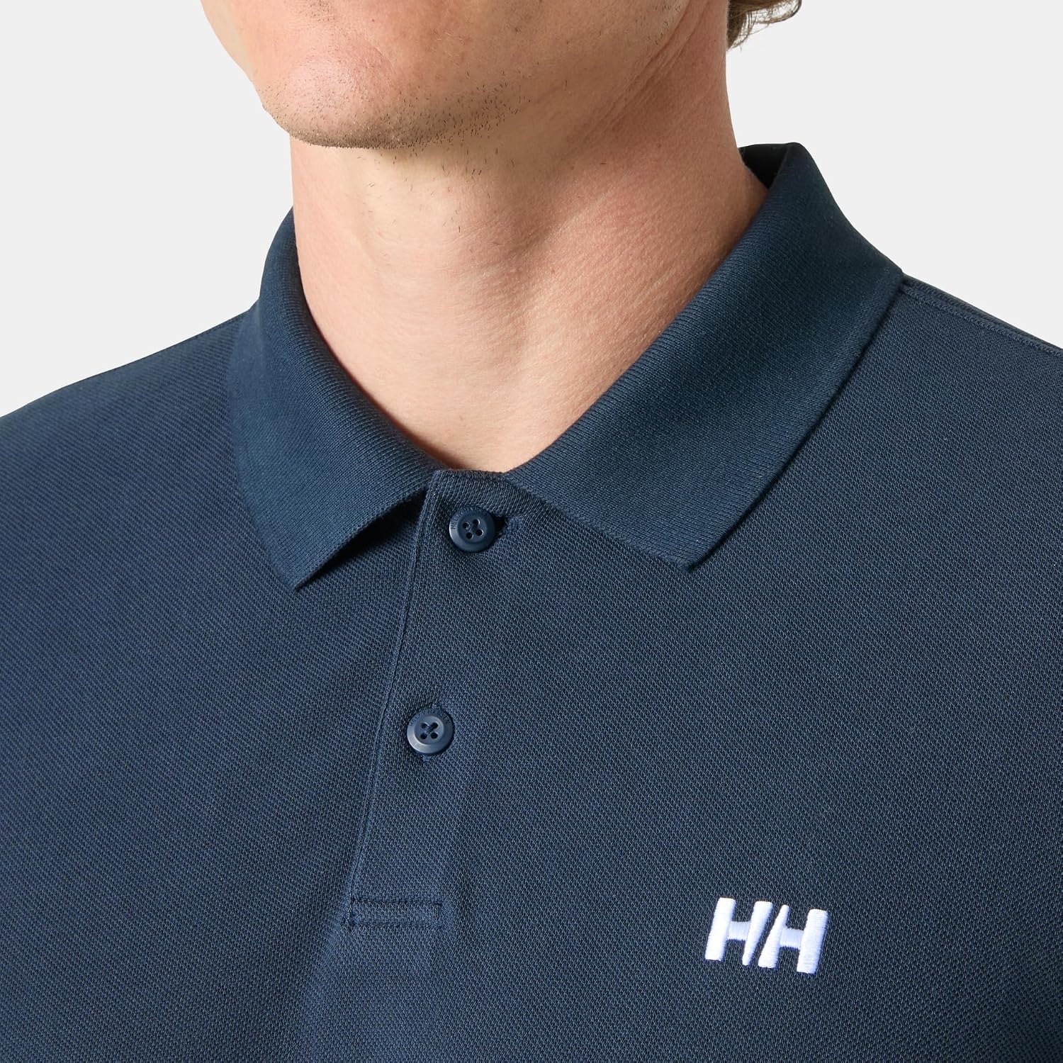 Detalle de Helly Hansen Herren Transat Polo 2.0 – gepflegt sportlicher Polo mit klassischer Passform