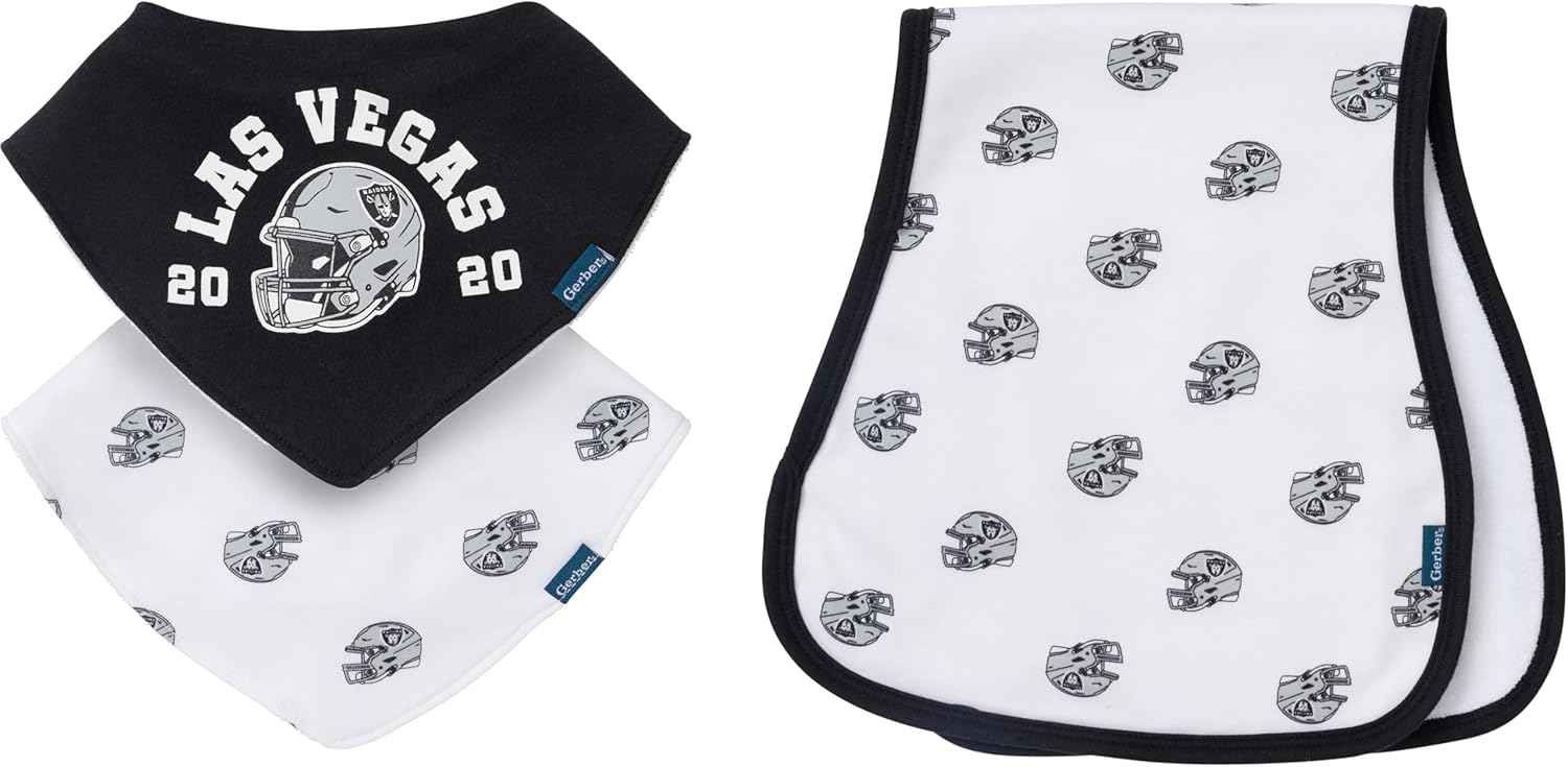 Thumbnail 6 de Gerber Baby NFL Team Bandana Bibs and Burp Cloth Set