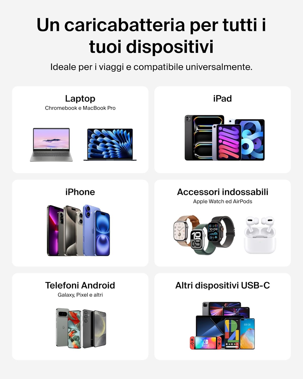 Thumbnail 6 de Belkin SmartProtect Caricatore USB-C a 2 Porte 67W: ricarica GaN rapida per laptop e dispositivi USB-C