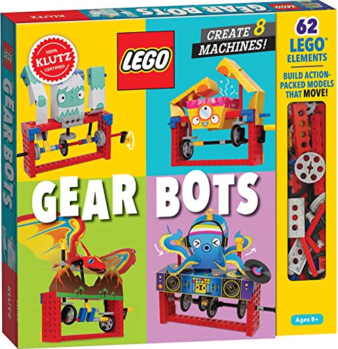 Detalle de Klutz Lego Gear Bots: Science/STEM Activity Kit for 8-12