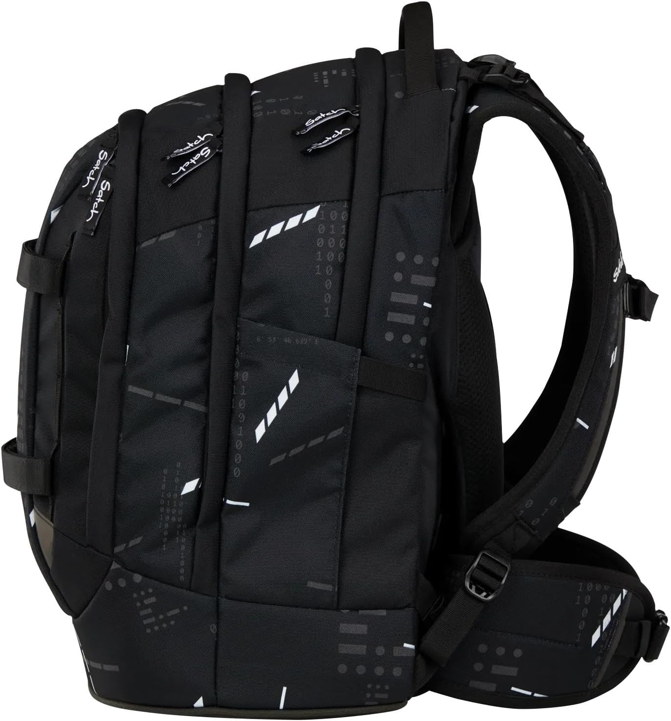 Detalle de Satch Schulrucksack Pack Ninja Matrix – Schwarz | 30 L, ergonomisch, robust