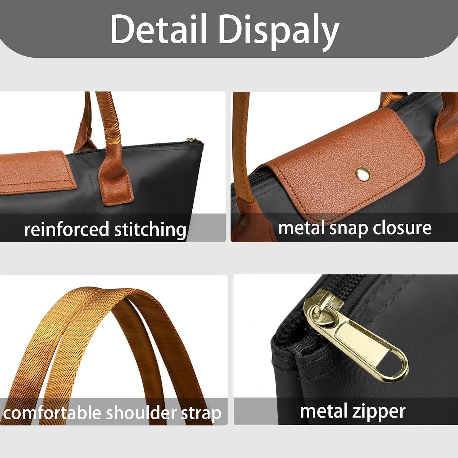 Thumbnail 2 de Aulenge Foldable Travel Tote: Waterproof, Large-Capacity and Space-Saving Reusable Bag