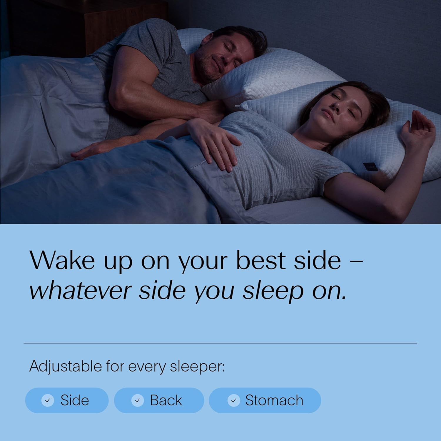 Thumbnail 3 de DreamyBlue Signature Pillow Adjustable Loft, Queen