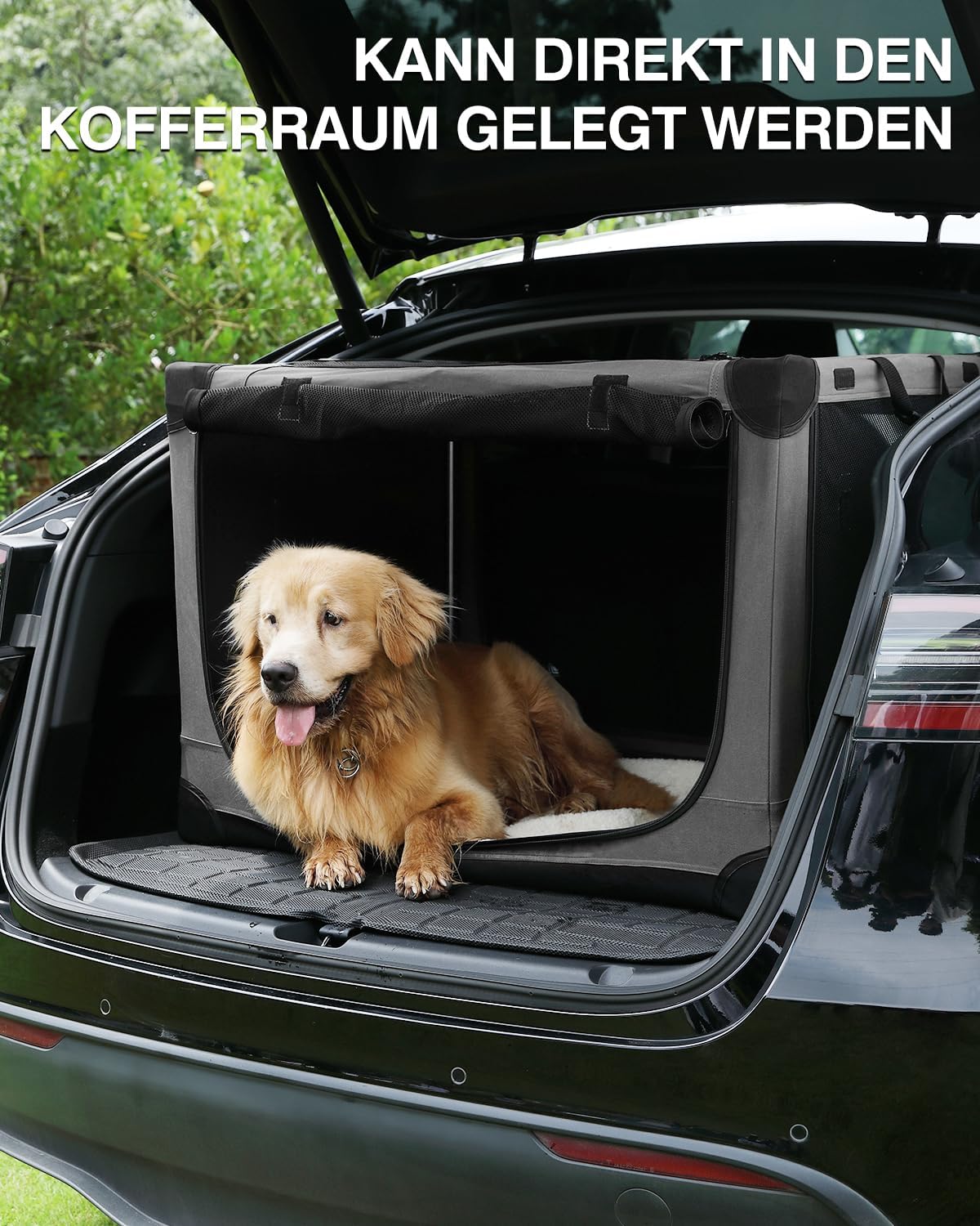 Thumbnail 4 de Hundebox faltbar 90 x 64 x 64 cm Grau