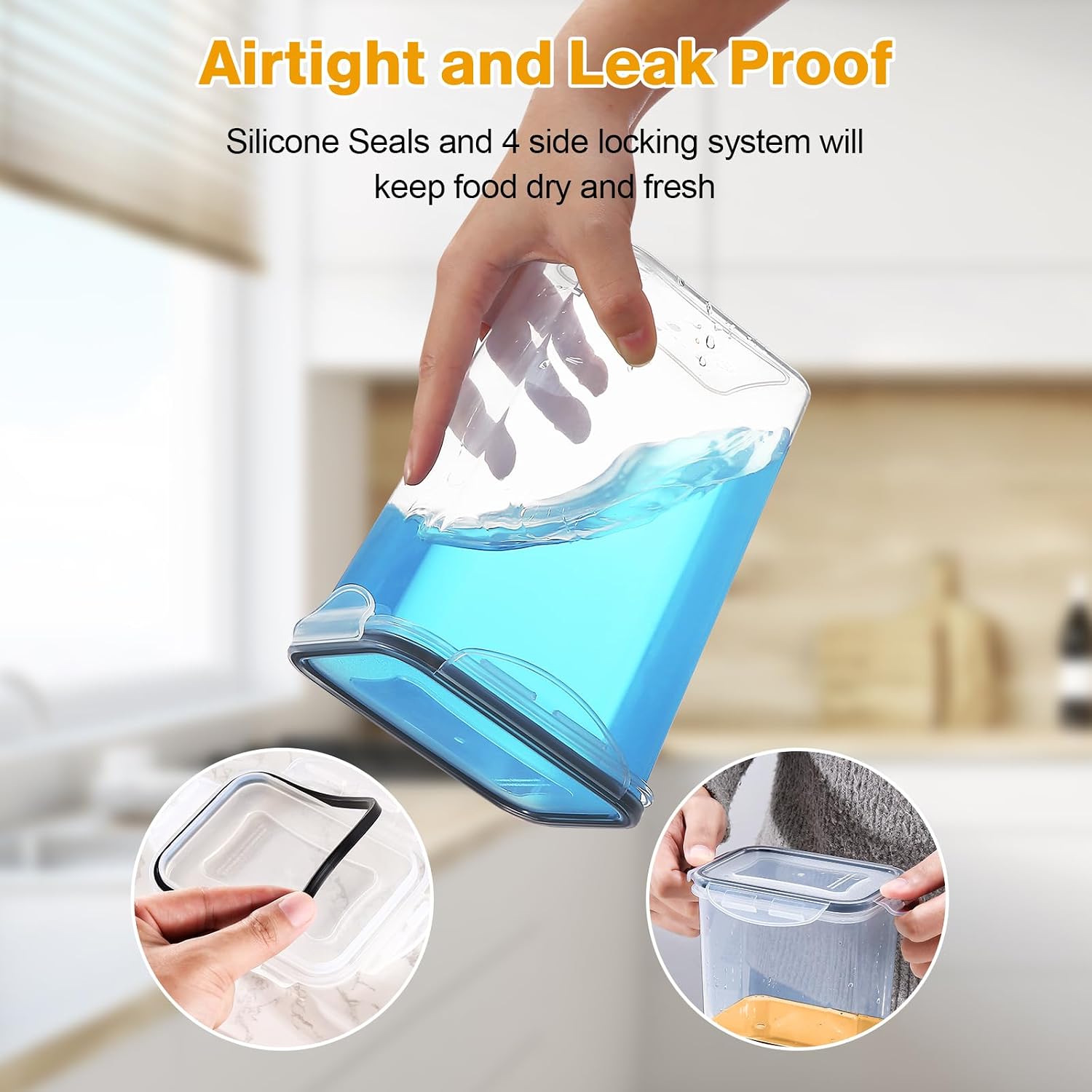 Detalle 2 de YASHE 1.5L Airtight Food Storage Containers set of 10