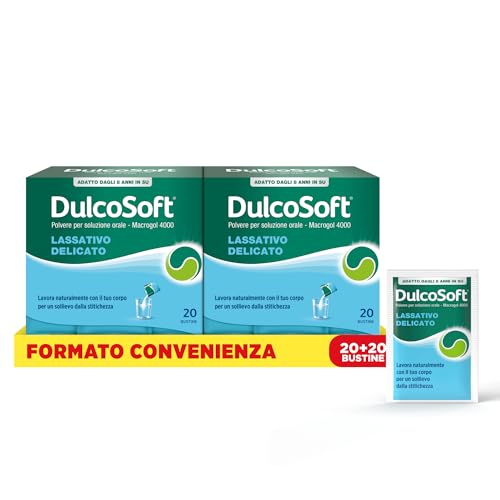 Detalle de DulcoSoft Lassativo Macrogol 4000, 40 Bustine – Sollievo delicato per stitichezza