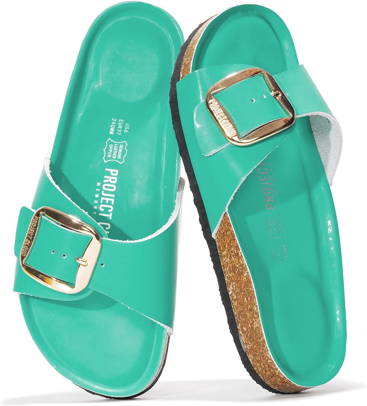 Thumbnail 6 de Project Cloud 100% Genuine Leather Slides for Women with Memory Foam Insole