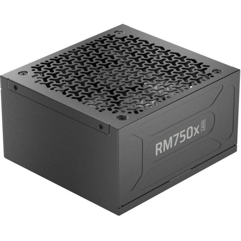 Detalle de Corsair RM750x Shift 750W Gold modular: fuente ATX 3.1 para sistemas exigentes