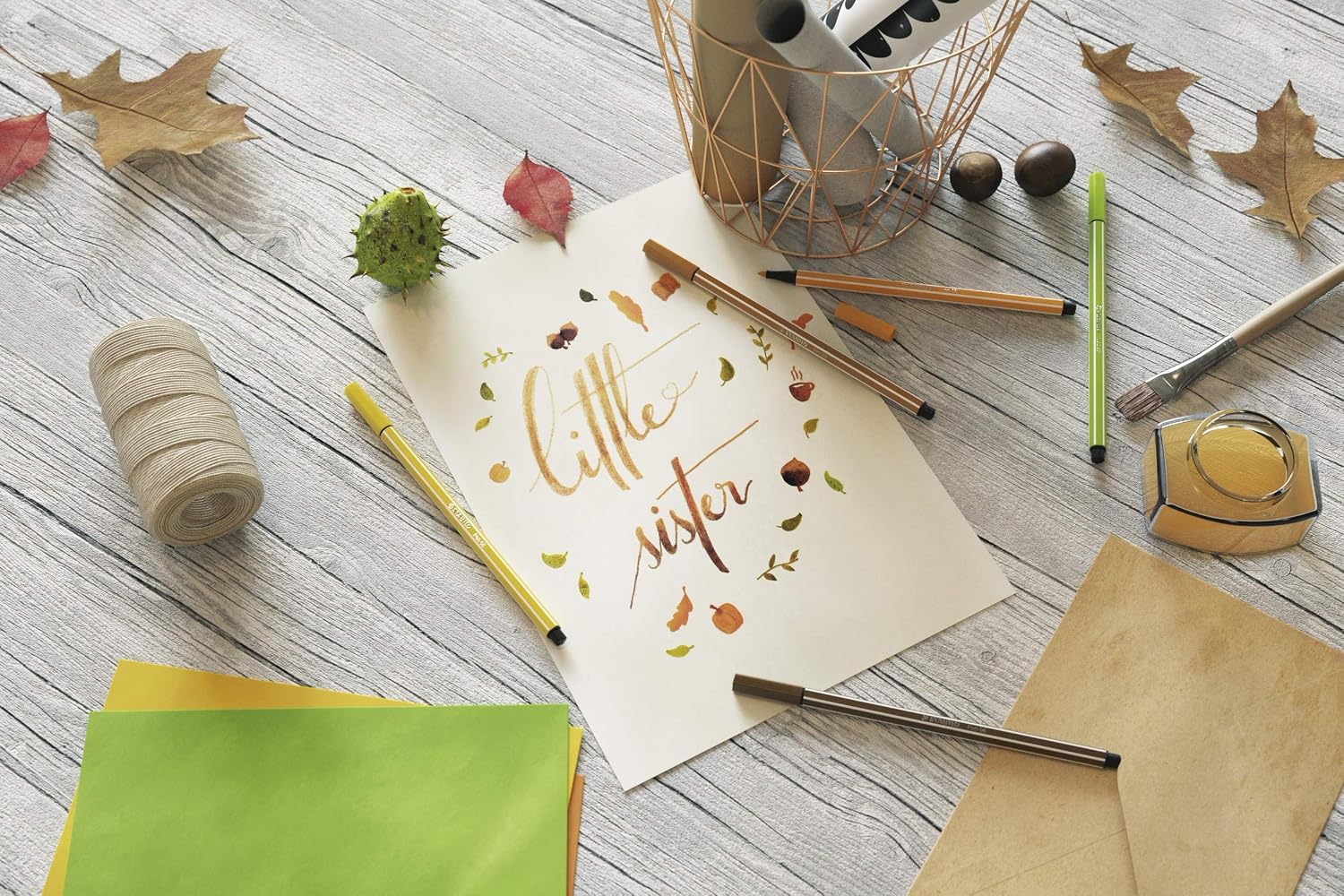 Detalle de STABILO Premium-Filzstift Pen 68 ColorParade – 20er Tischset in Anthrazit/Pink