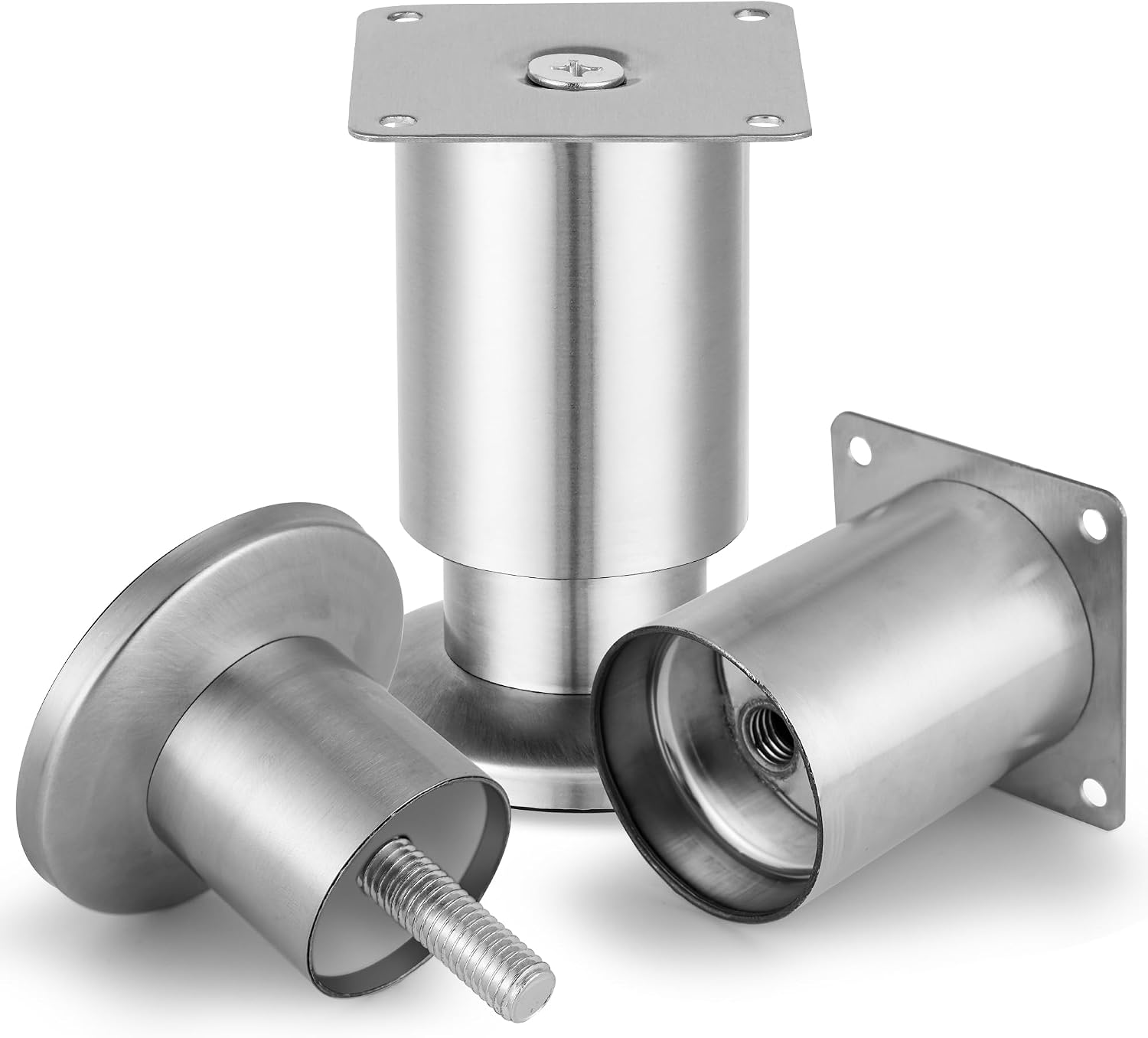 Thumbnail 2 de Torven Set di 4 Piedini Per Mobili In Acciaio Inox – Autolivellanti, Capacità 250 kg
