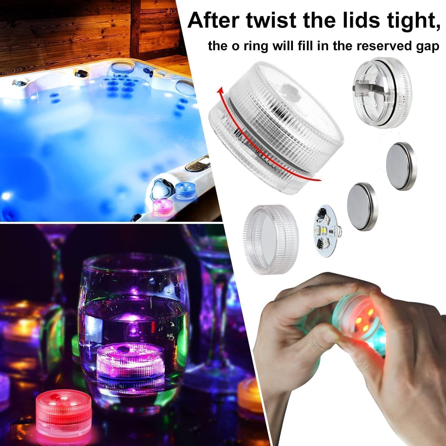 Detalle de RGB LED Teichbeleuchtung 10er Set