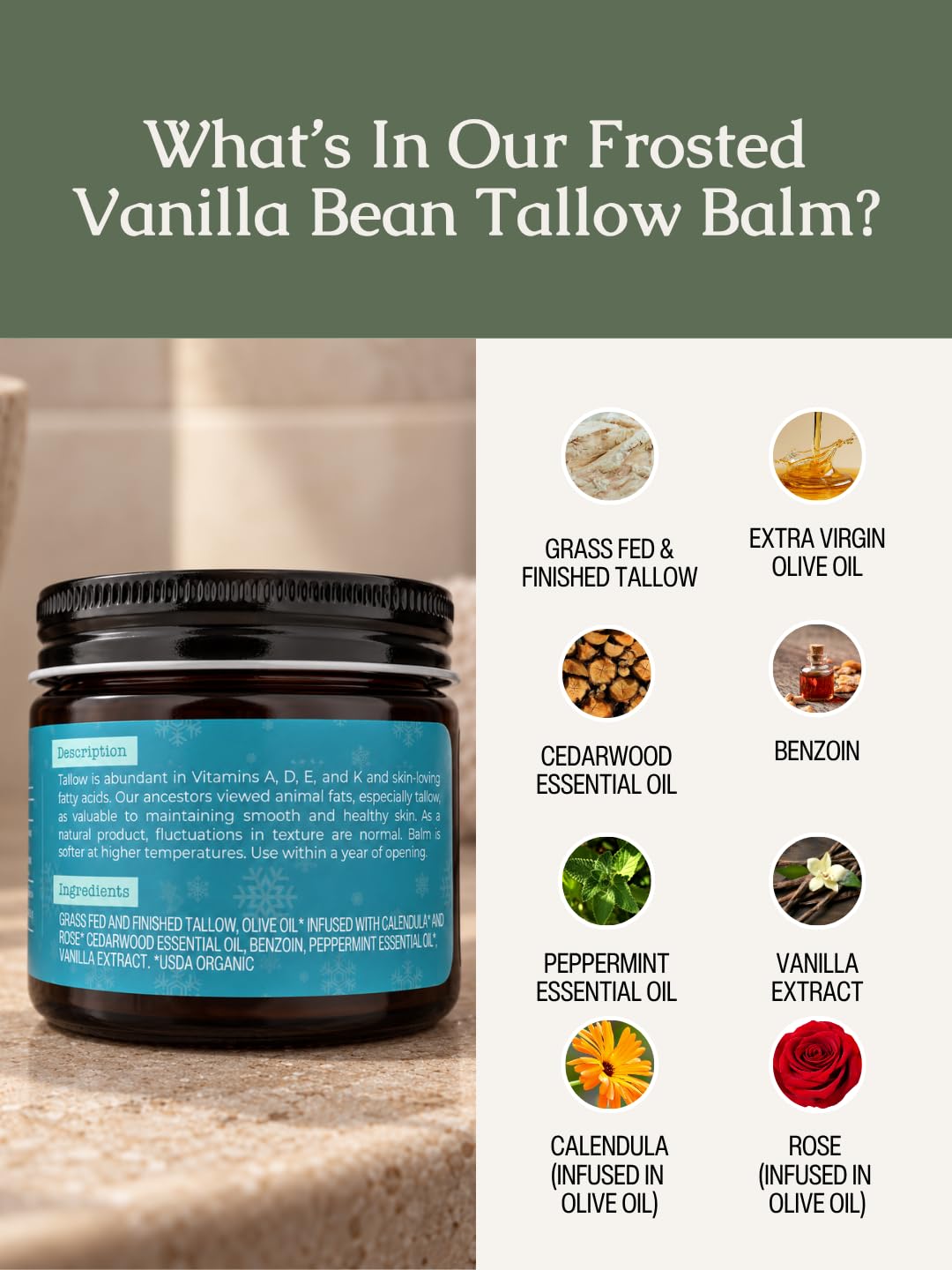 Detalle de Hearth & Homestead Whipped Tallow Balm, 1.3 oz