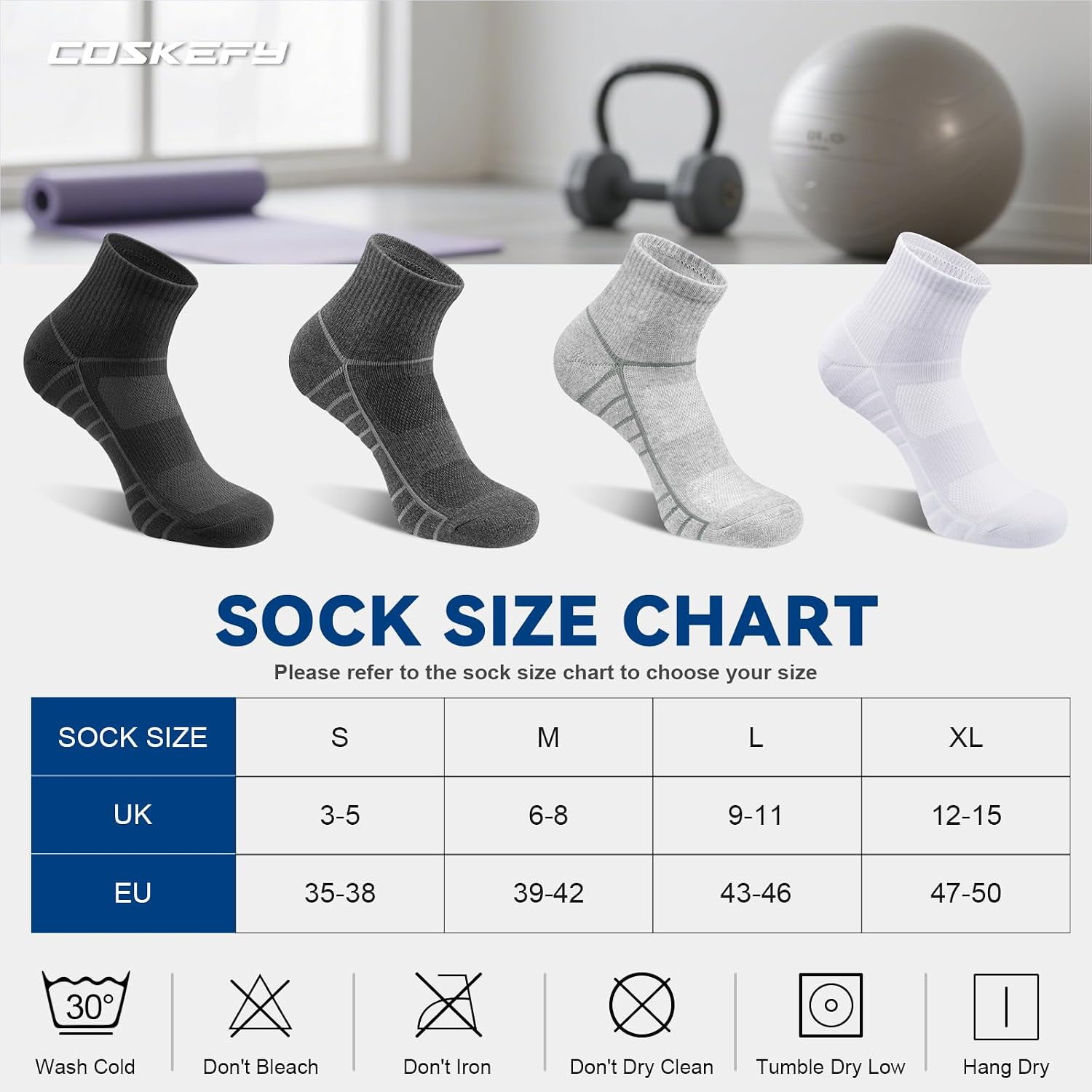 Thumbnail 6 de Coskefy Sports Quarter Ankle Socks