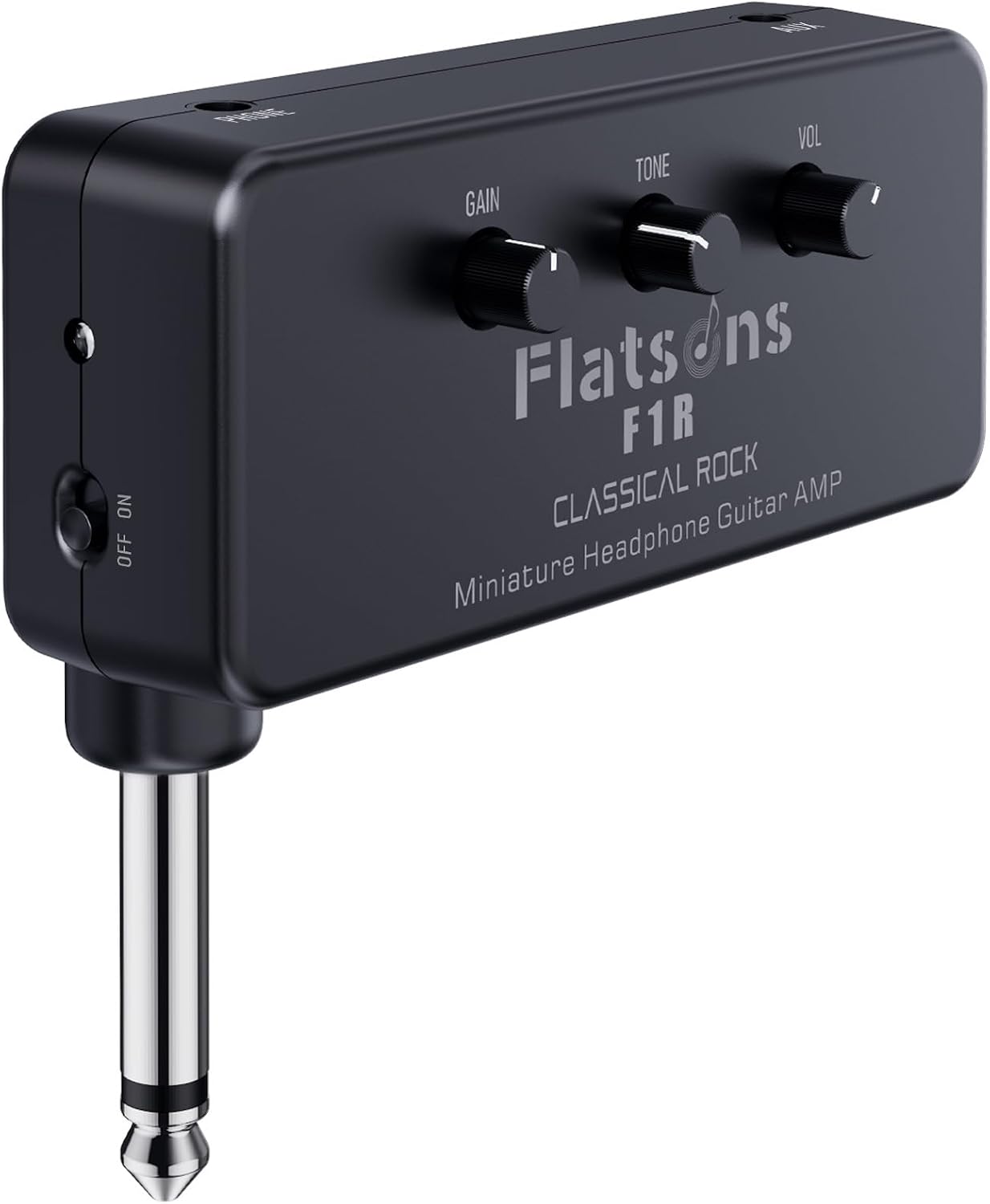 Detalle de Flatsons F1R Mini Guitar Headphone Amp with Distortion and 3.5mm AUX