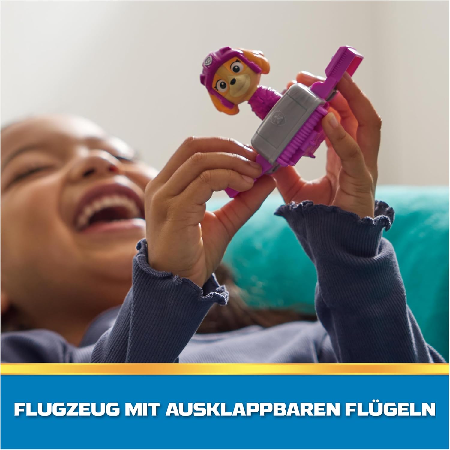 Thumbnail 4 de Paw Patrol - Action Pups: Figurine Skye et Hoverboard avec Ailes Pliantes