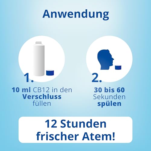 Detalle 2 de CB12 Mund Spüllösung 500 ml – Frischer Atem, naturgemäß mit Fluoridgehalt