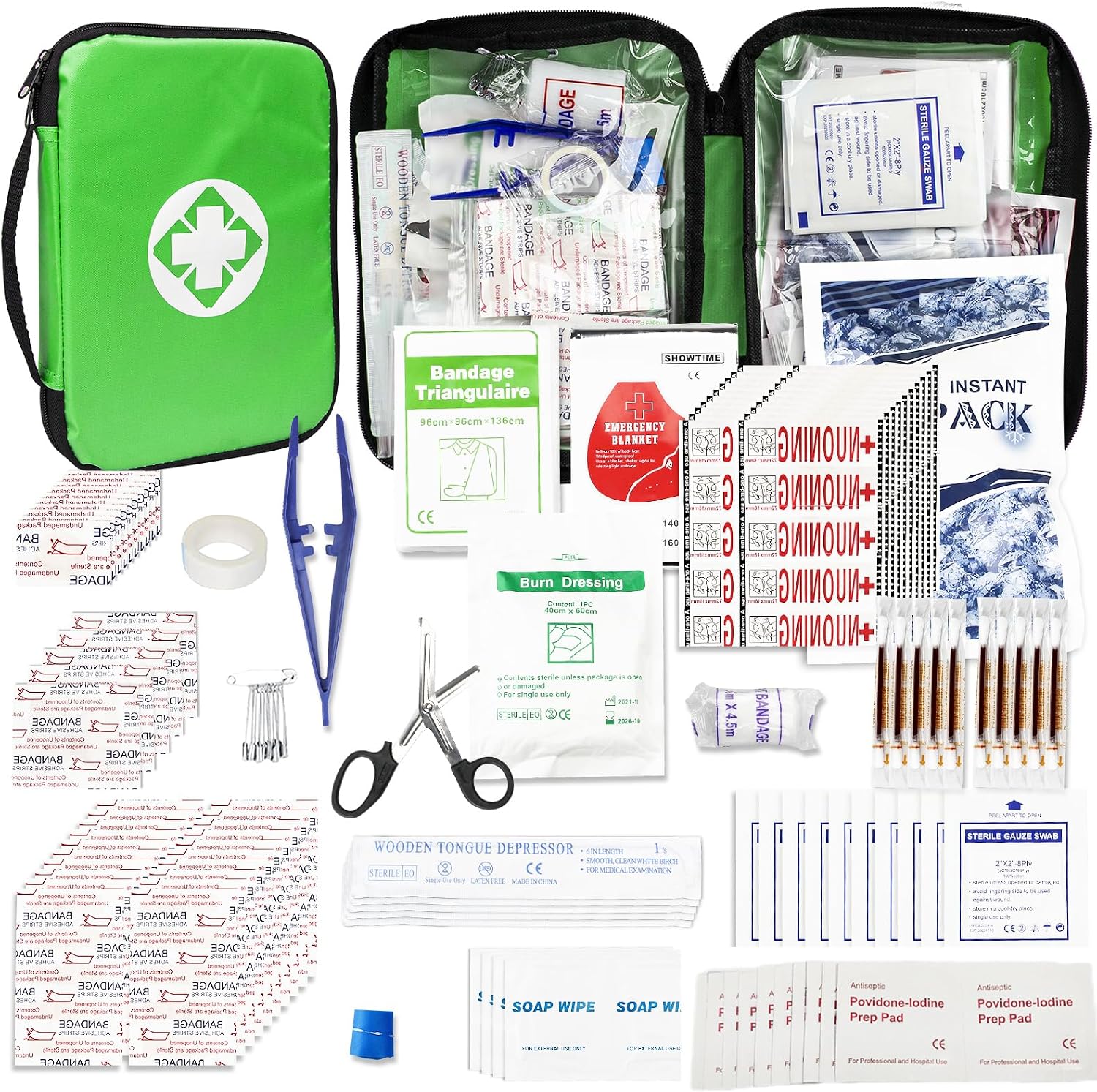 Detalle de 1st Aid sports-first-aid-kits 300-Piece First Aid Kit for Car, Home & Camping