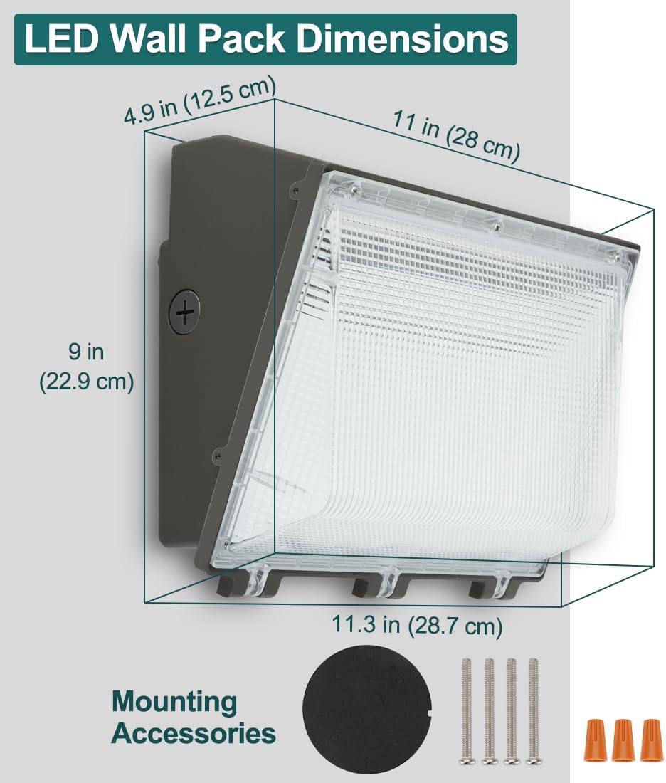 Detalle 1 de kadision Kadision-WP-120B-277-50K-P LED Wall Pack, 120W, 13,200 lm