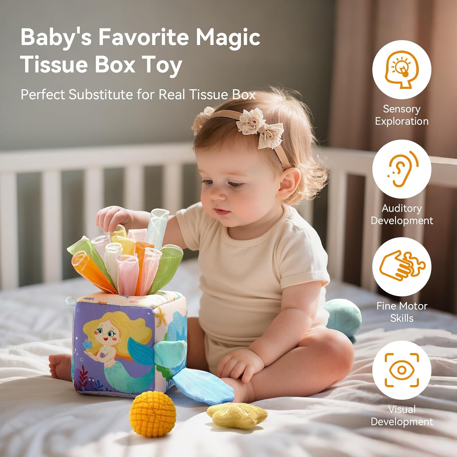 Detalle 2 de WOODEN TEETHER Giocattolo sensoriale 0-12 mesi