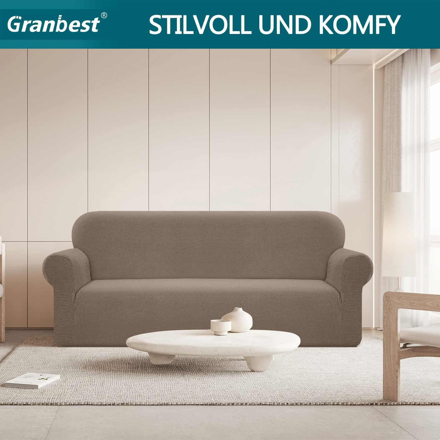 Detalle 2 de Granbest Copridivano Elasticizzato 4 posti impermeabile 🛋