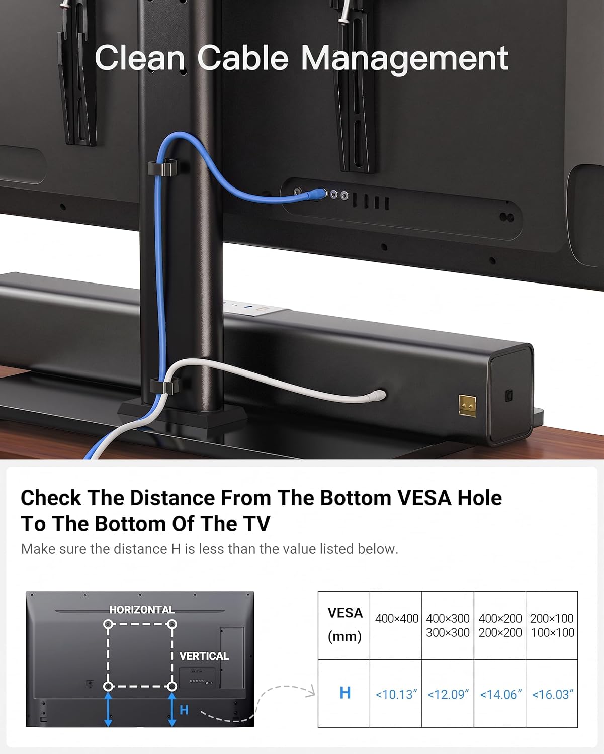 Thumbnail 5 de PERLESMITH Universal TV Stand Legs PSTVS04-N1 for 32–60 inch TVs