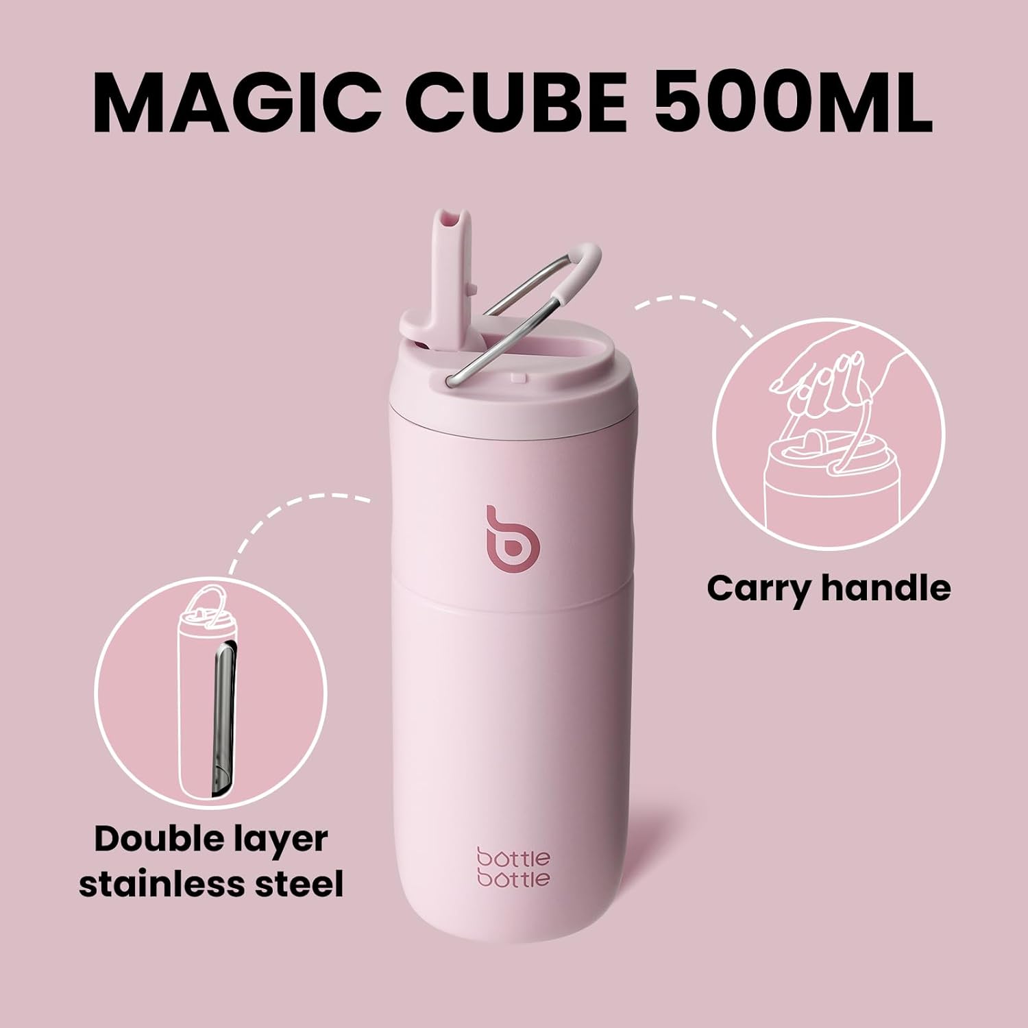 Detalle de BOTTLE BOTTLE Insulated 500ml sports drink bottle 🚰