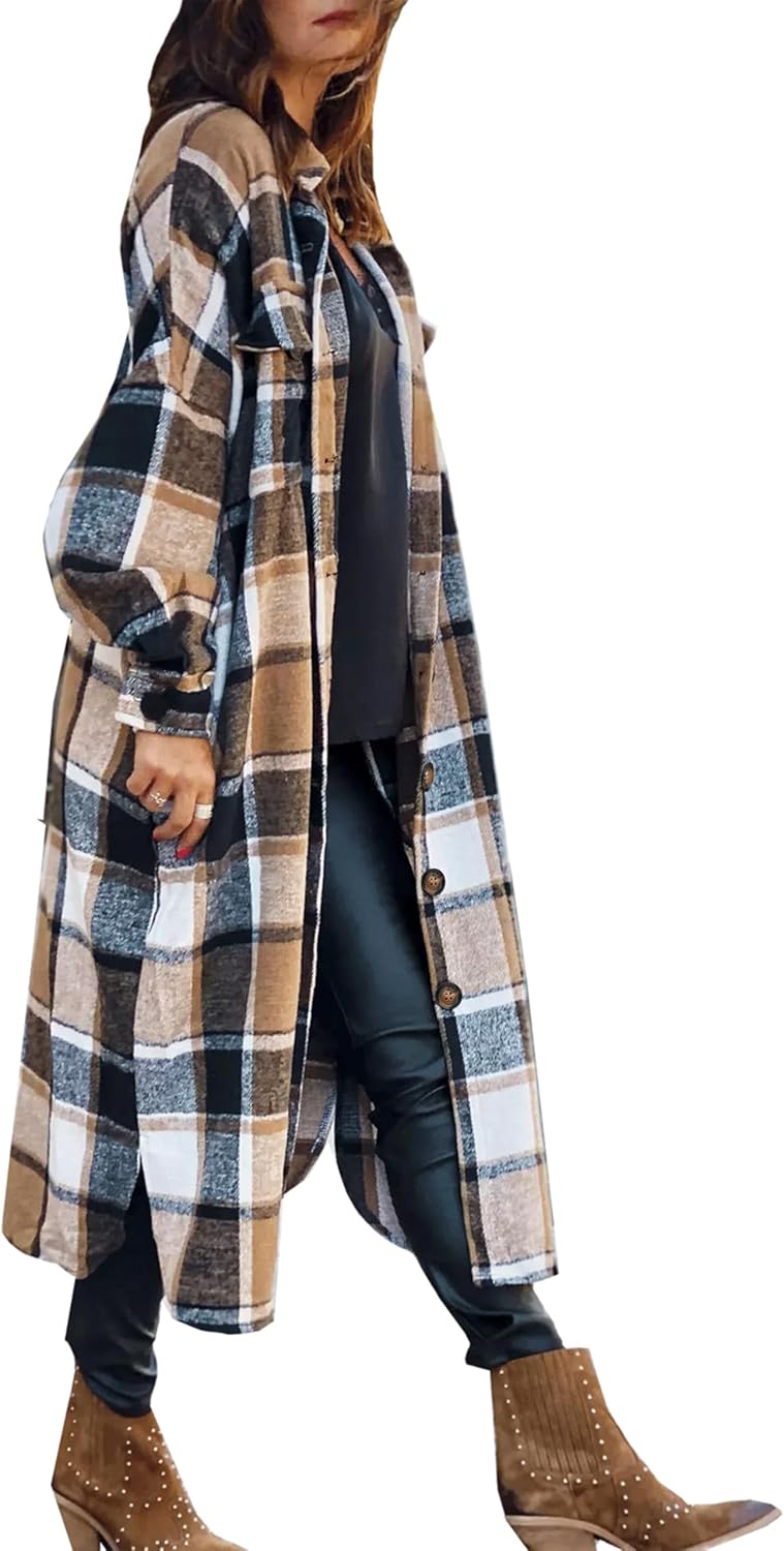 Thumbnail 4 de SKIKYAN Flannel Shacket Oversized