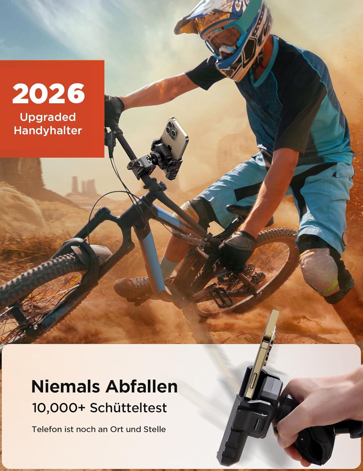 Detalle 2 de JOYROOM 2026 Handyhalterung Fahrrad 4,7–7