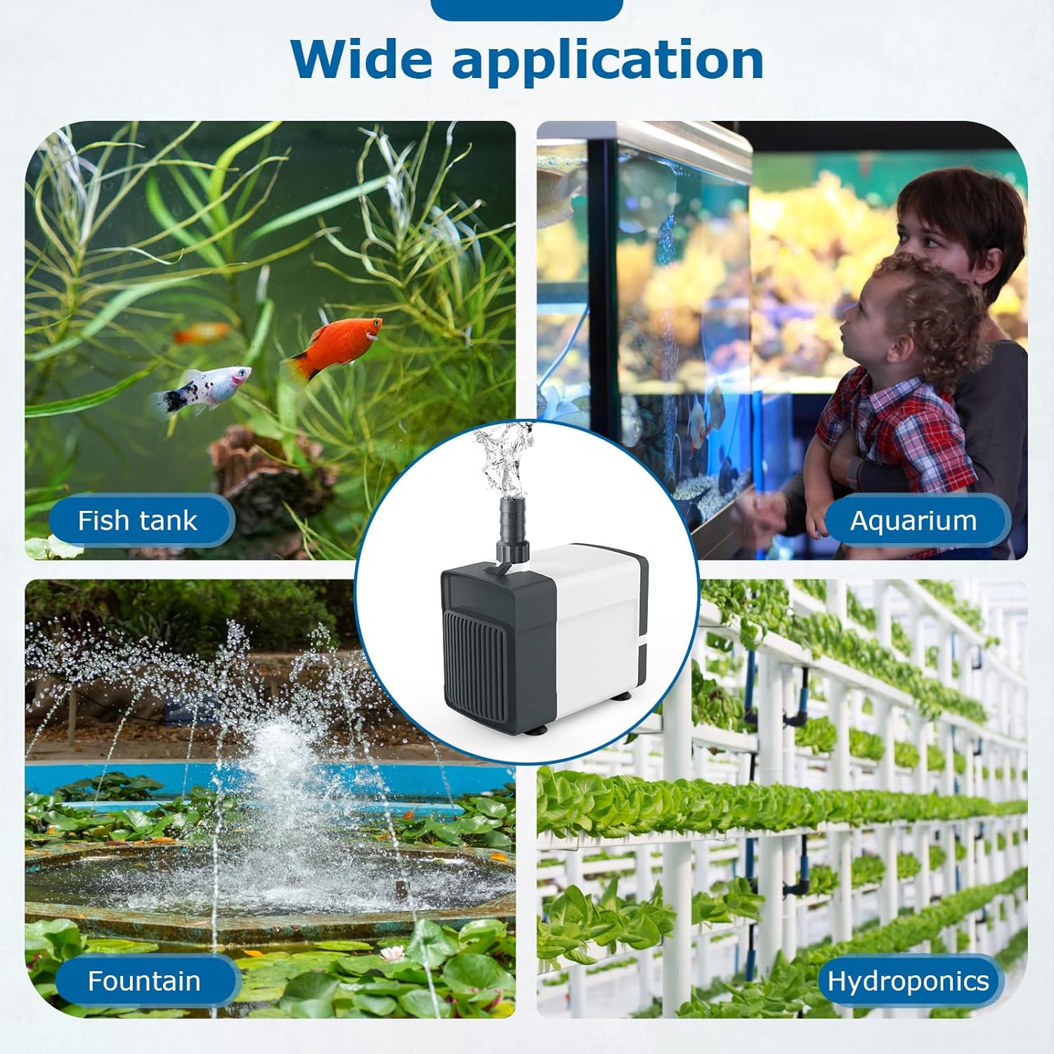 Thumbnail 6 de AQQA Aquarium Wasserpumpe 35W 2500 L/H