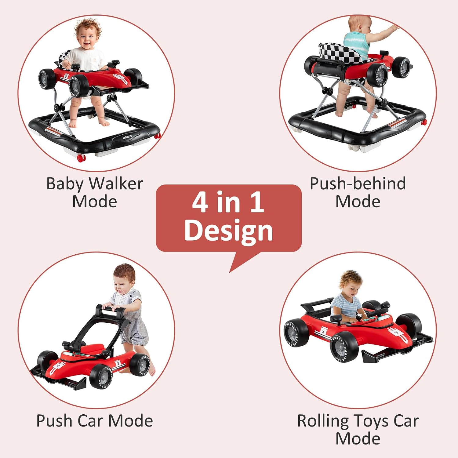 Detalle 2 de INFANS 4-in-1 Baby Walker