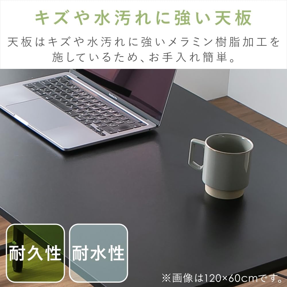 Detalle 2 de アイリスプラザ PBDK-8060 デスク 幅80×奥行60cm メラミン天板・ホワイト