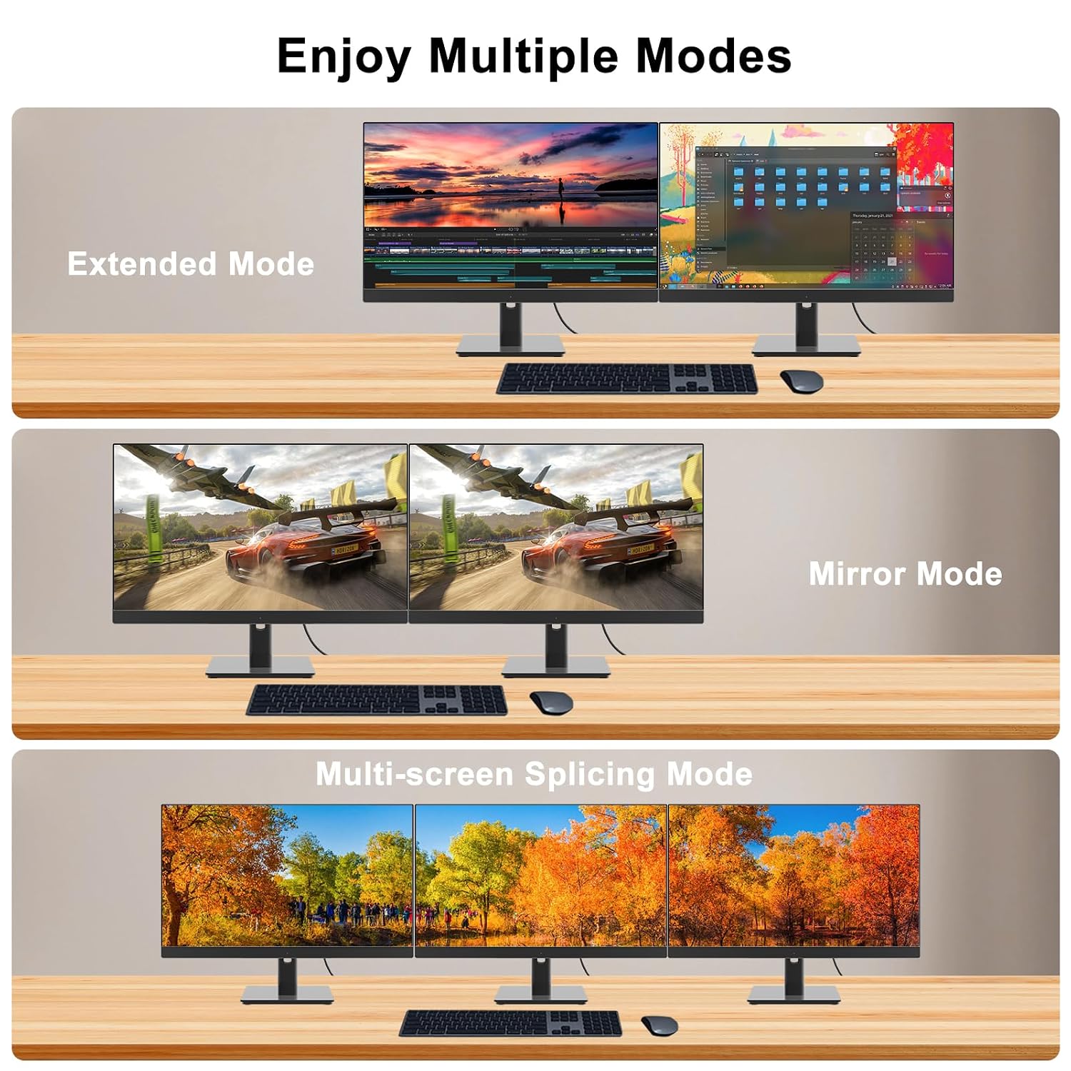 Thumbnail 6 de 4K DisplayPort-auf-HDMI-Kabel (DP 1.2 zu HDMI 1.4), 2 m, unidirektional – für PC zu HDMI-Monitor