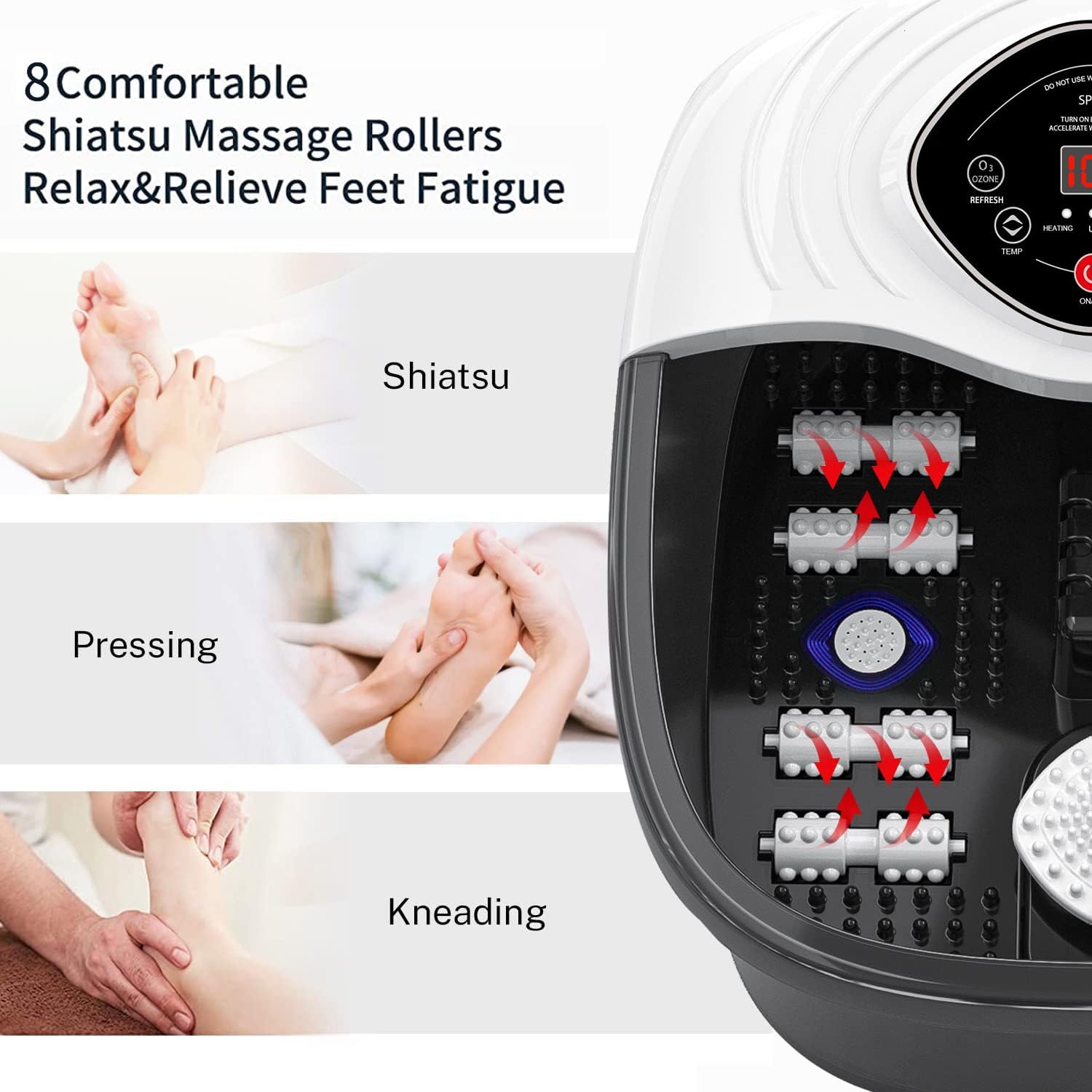 Thumbnail 4 de closewave Foot Spa Bath Massager with Heat and Bubbles 🛀