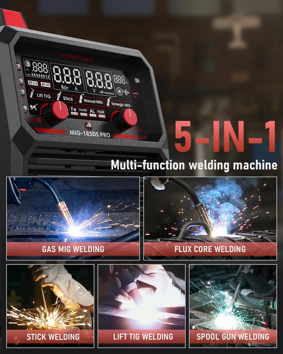 Thumbnail 2 de YESWELDER 185A MIG Welder 185A