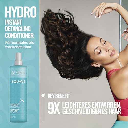 Detalle de REVLON Professional Equave Hydro Instant Detangling Conditioner 500 ml – Leave-in Sprühconditioner für normales bis trockenes Haar