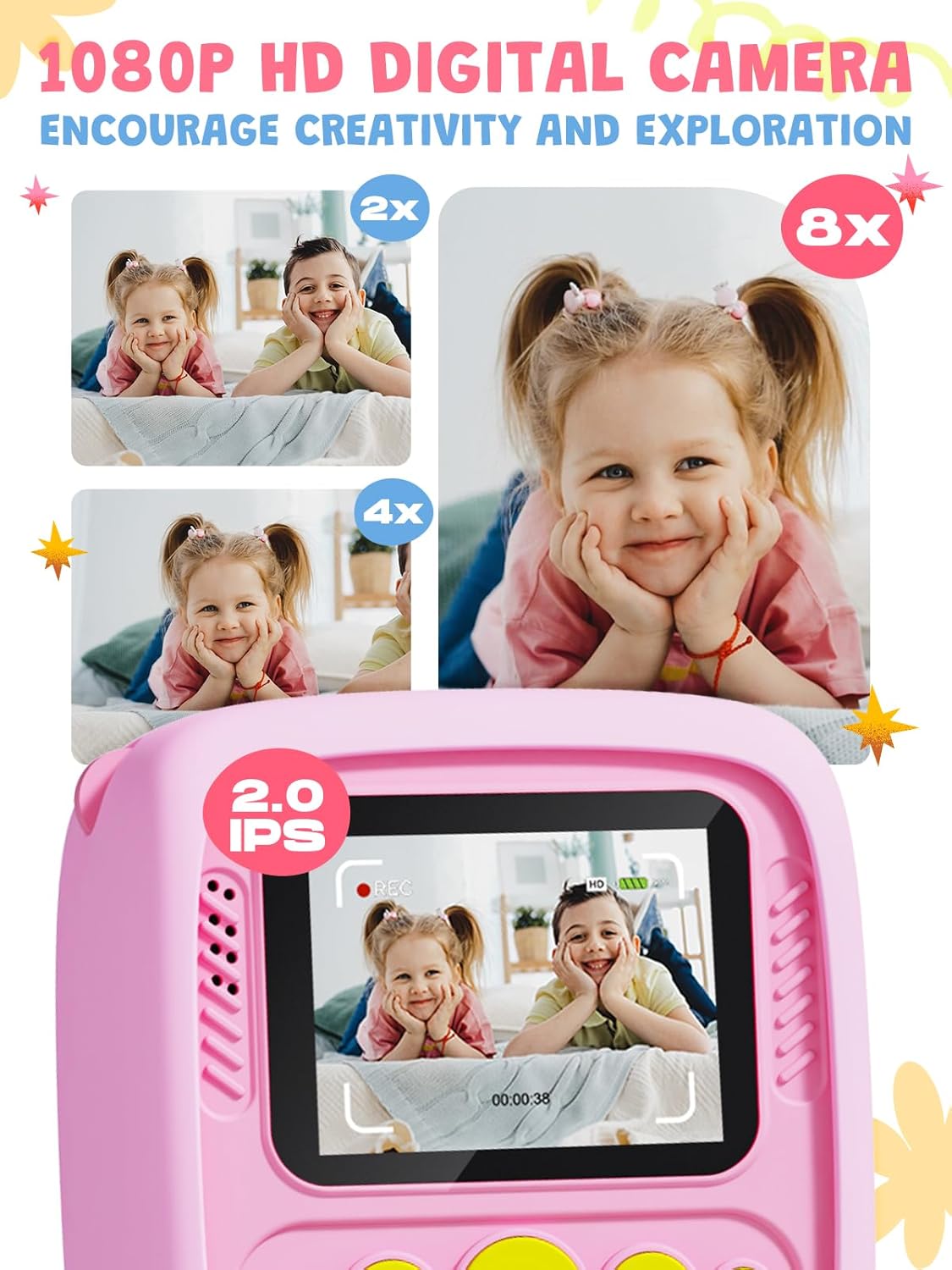 Detalle 2 de Kids Camera Instant Print 1080P