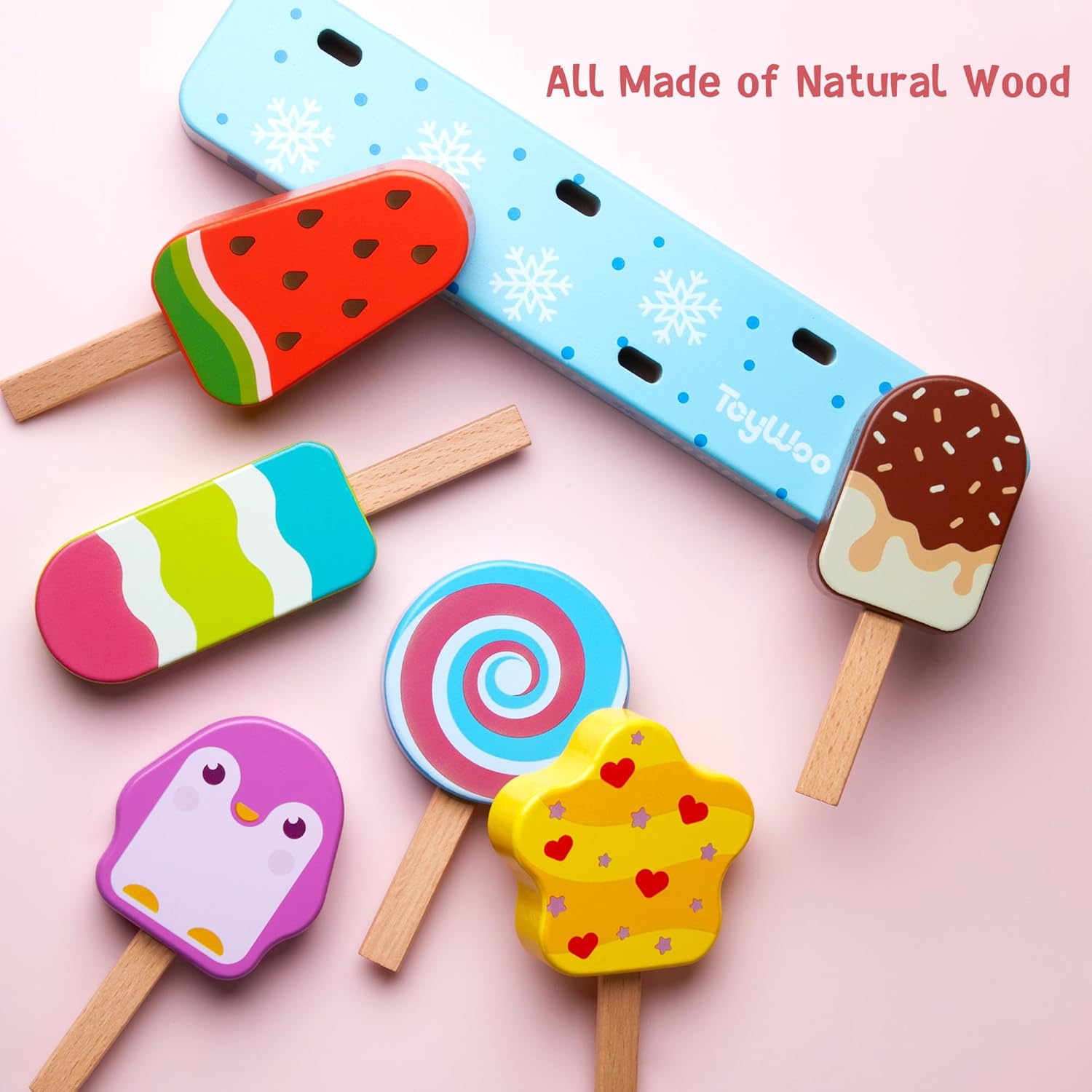 Detalle 2 de Gelati in legno per bambini set 7
