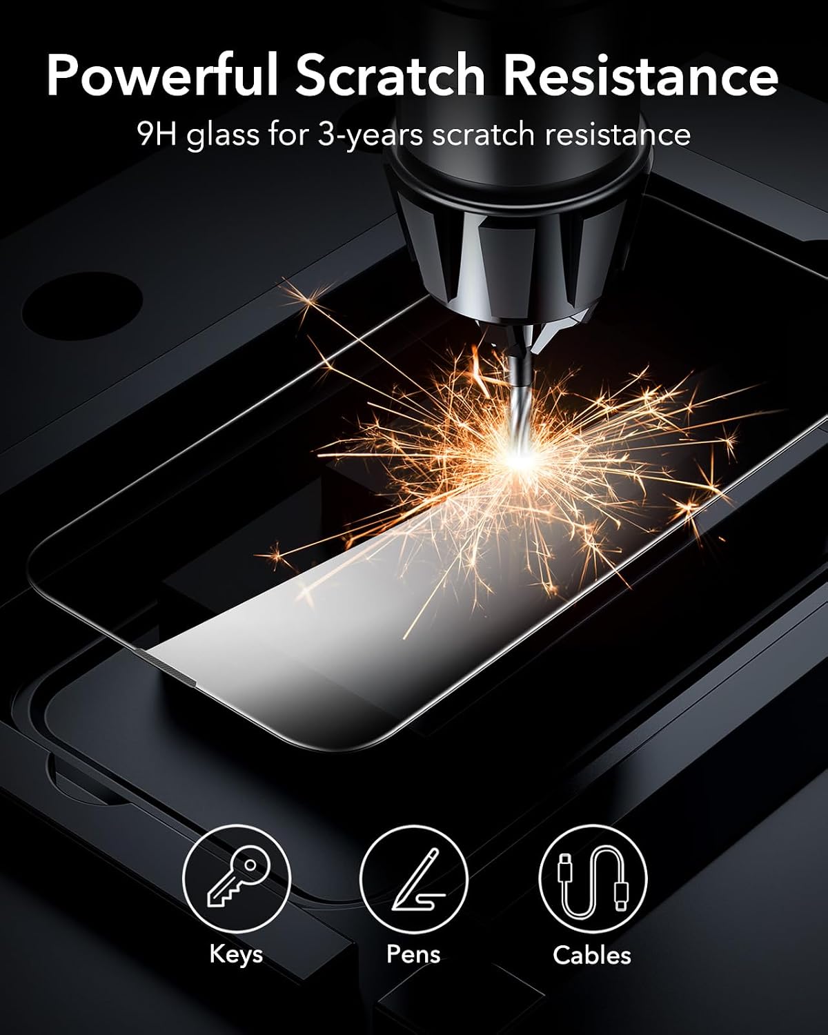 Thumbnail 6 de ESR 3 Pack Privacy Screen Protector (for iPhone 17e/16e/14/13 & 13 Pro) – anti-spy tempered glass