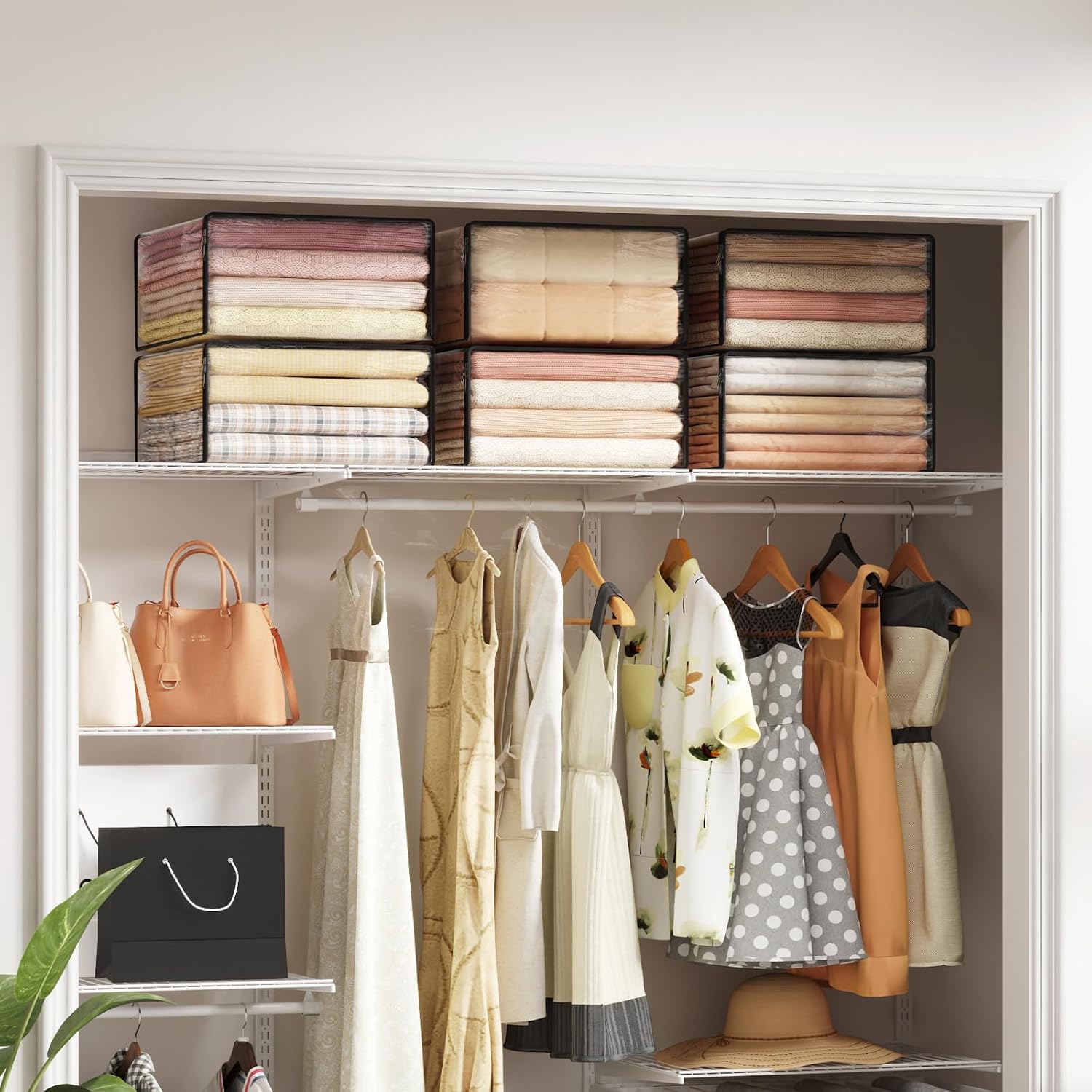 Detalle 2 de Lifewit 24496 Transparent PVC Clothes Storage Bags, 3-Pack, 36L
