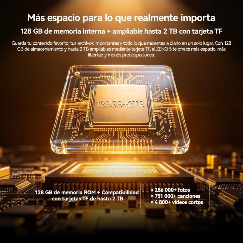 Detalle de Blackview Zeno 5 WiFi 11" | 8 GB RAM, 128 GB | Tinta naranja