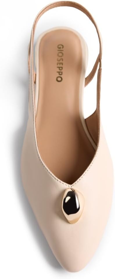 Detalle de GIOSEPPO Femme Muhuru Chaussure Baby: mules en cuir délicates au design féminin