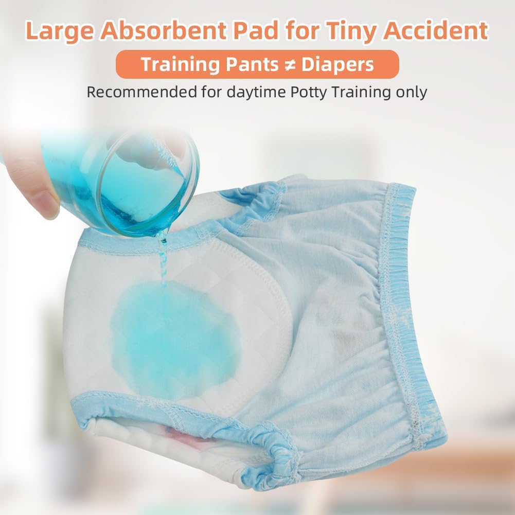 Thumbnail 4 de Aolso Mutandine di Apprendimento per Bambino – Pantaloni da vasino riutilizzabili, cotone morbido, 2 taglie (110/100) e TPU impermeabile