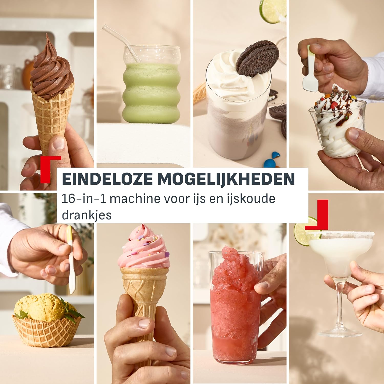 Detalle 2 de Tefal Freezi IG8024E0 ijs- en slushmachine met 5 programma’s en XL-koelcilinder