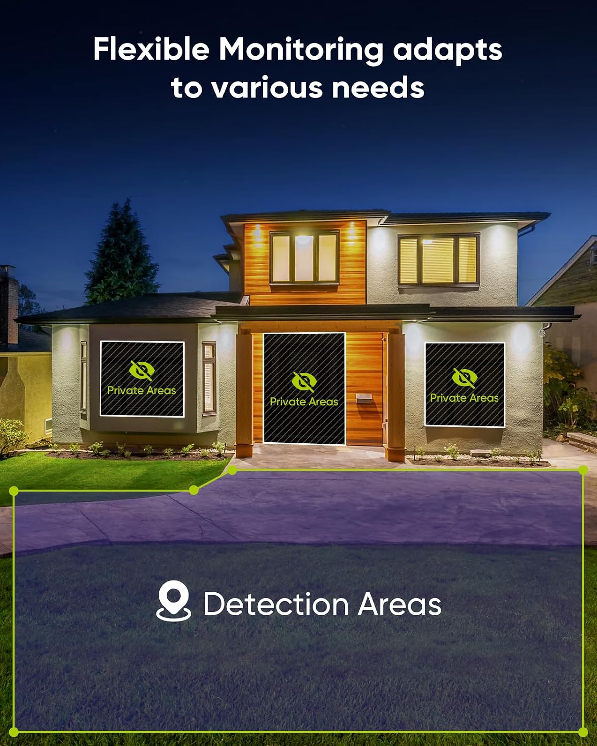 Thumbnail 6 de SANNCE 3MP PoE Outdoor Security Cameras (2 Pack) with Human/Vehicle Detection, Full Colour Night Vision and Audio