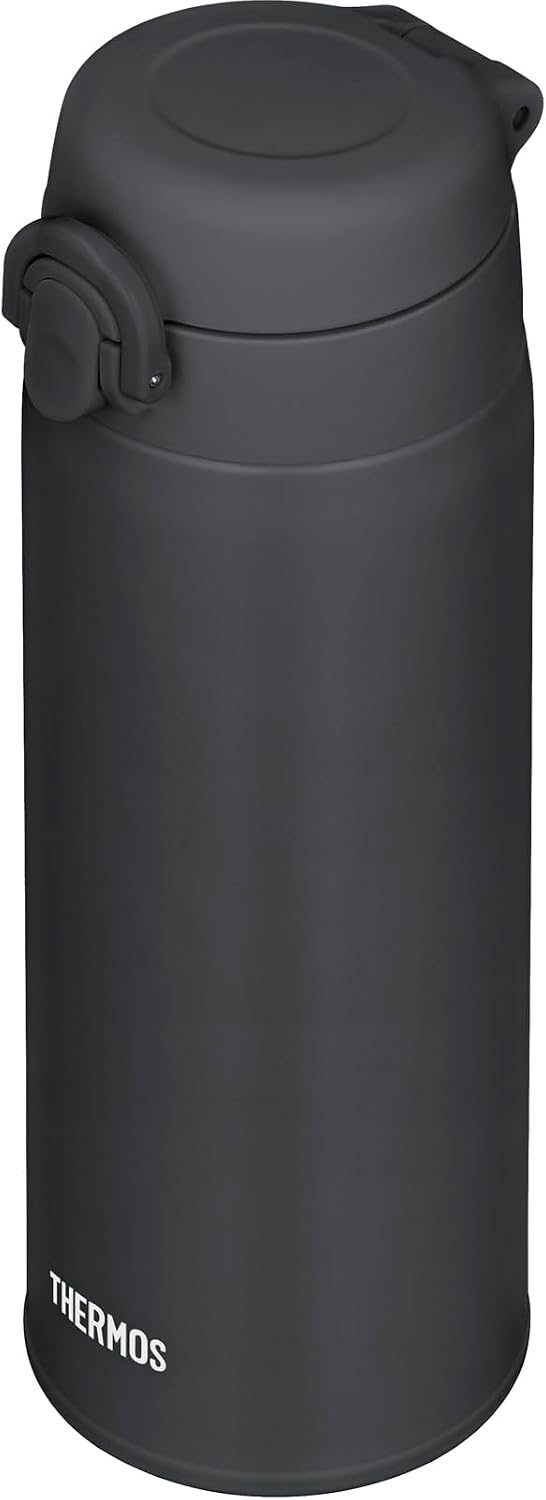 Detalle 2 de サーモス JOF-500 真空断熱ケータイマグ 500ml ダークグレー ワンタッチオープン・軽量コンパクト