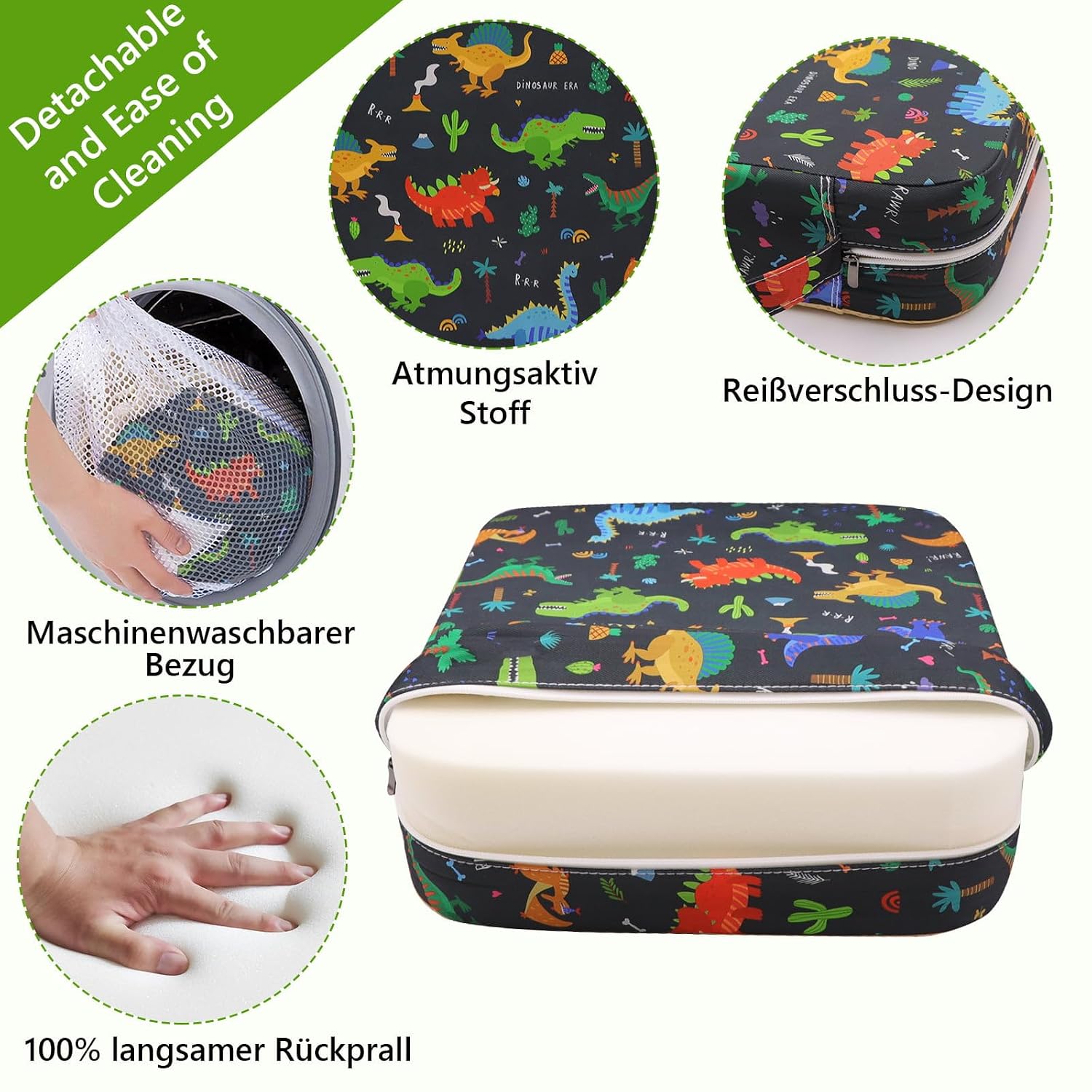 Detalle de Sitzerhöhung Stühle Kind 9,5 cm für den Tisch