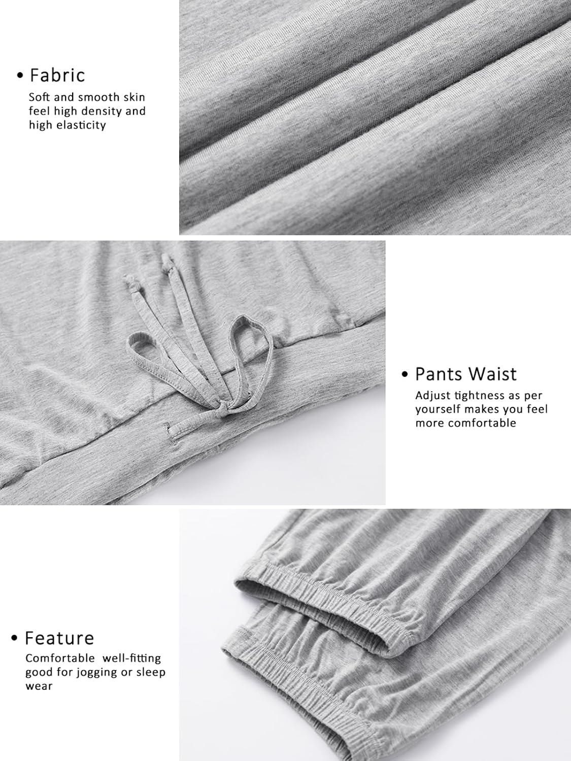Detalle 2 de Ymmchy Damen Schlafanzughose 2er‑Pack