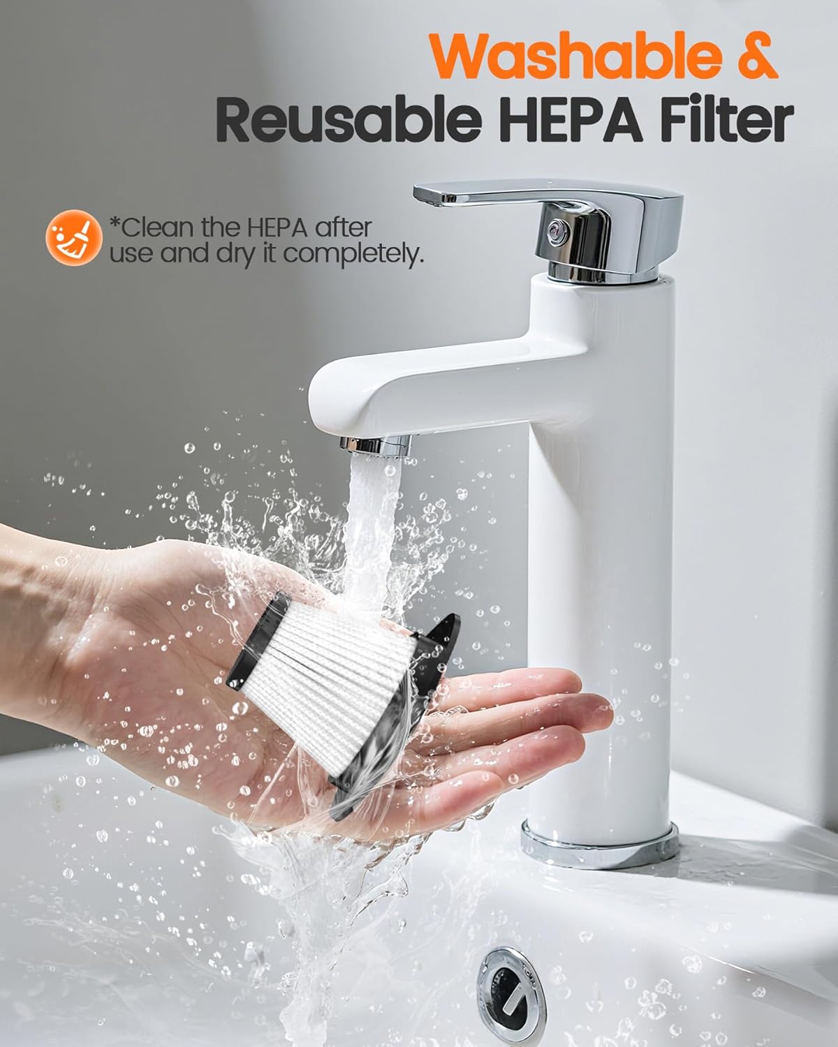 Thumbnail 4 de SERVOMASTER Handheld Vacuum Cleaner (Cordless Car & Pet Mini Vac) with LED Light