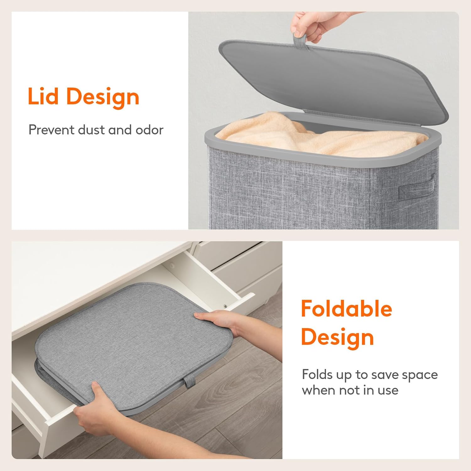 Thumbnail 5 de Lifewit 85L Large Laundry Basket with Lid – Foldable, Durable with Removable Inner Bag