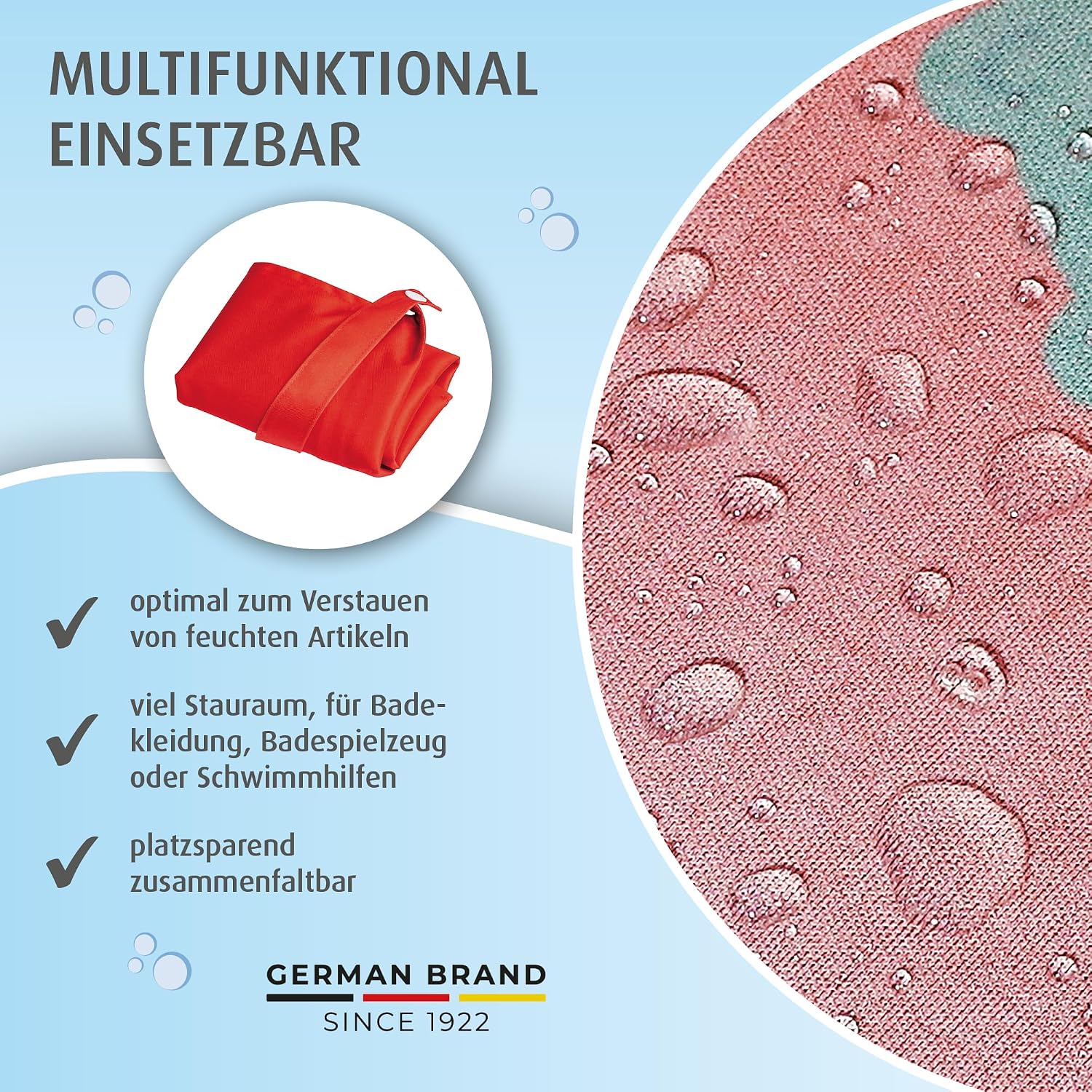 Detalle 1 de reer myswimbuddy Wetbag-Set mit 2 Größen (Nassbeutel für Kinder und Erwachsene)